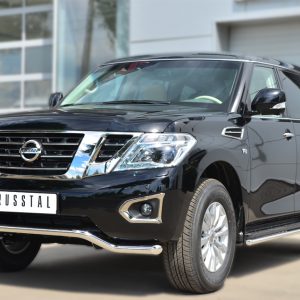 Защита переднего бампера d63 (волна) NISSAN PATROL 2014-2016