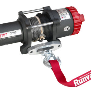 Лебёдка электрическая 12V Runva EWT3500ASR 1588 кг (синтетический трос)